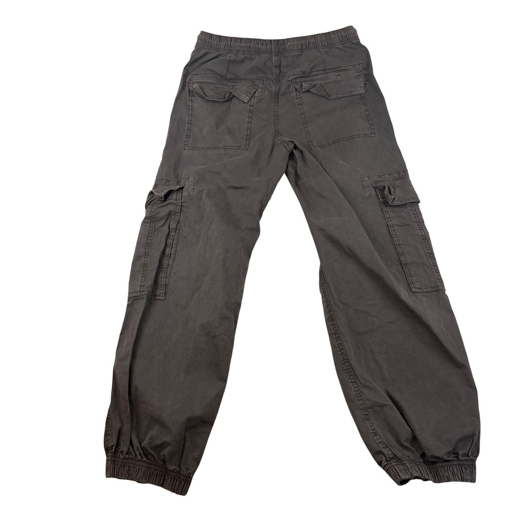Garage‎ Charcoal Grey Cargo Jogger Pants women Small  Drawstring 29x29